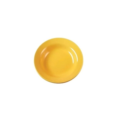 PLATO PORCELANA HONDO AMARILLO