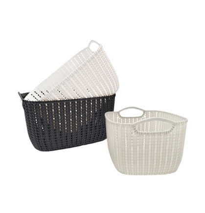 CANASTO PLASTICO RATAN CH 20 X 13 X 10 CM