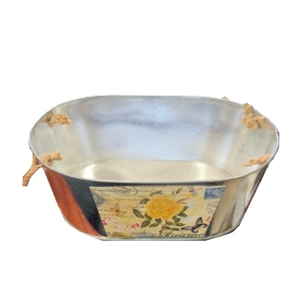 MACETA HOJAL OVAL SOGA 21 X 13 