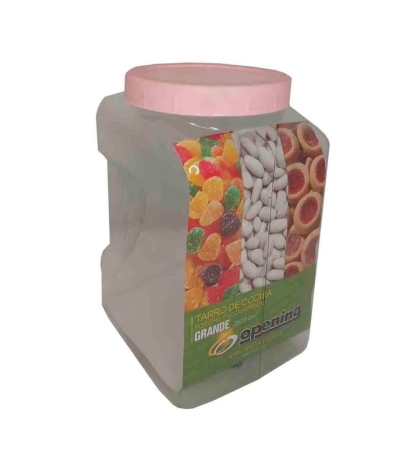 TARRO PLASTICO CUADRADO GRANDE 3600 CC