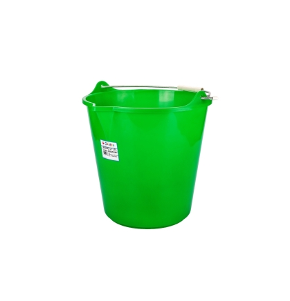 BALDE PLASTICO COLORES 17 LT MANGO METAL