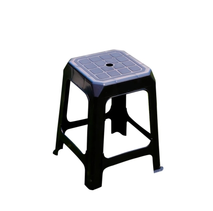 BANQUETA PLASTICA NEGRA COLORES