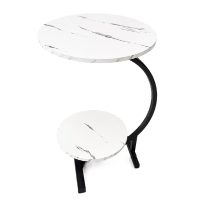 MESA MDF REDONDA HIERRO 40 X 40 X 62 CM 