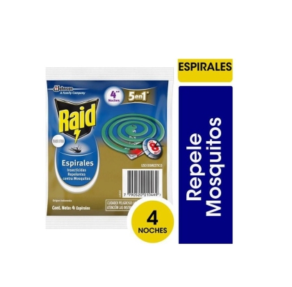 RAID ESPIRAL VERDE SOBRE X 4 