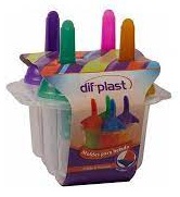 MOLDE PLASTICO HELADO X 4 