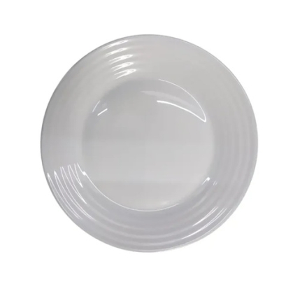 PLATO VIDRIO HARENA 19 BLANCO PLAYO