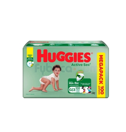 PAÑAL HUGGIES FLEXI HC G 60