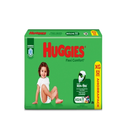 PAÑAL HUGGIES FLEXI HC XG 62