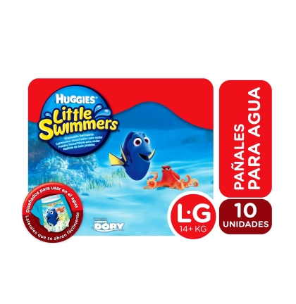 PAÑAL HUGGIES LITLE SWIM G 10