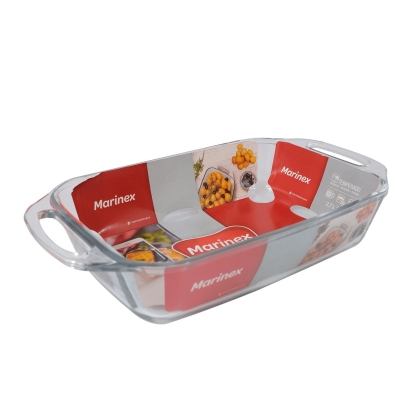 ASADERA VIDRIO SELETTA RECTANGULAR 3.5 LT 