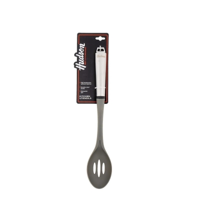 CUCHARA CALADA NYLON GRIS MANGO ACERO