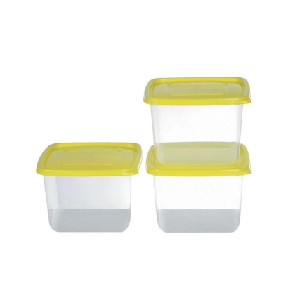 SET X 3 HERMETICO PLAST CUADRADO 1150 ML