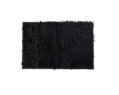 ALFOMBRA ALGODON SHAGGY NEGRO 40 X 60 CM