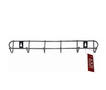 ESTANTE CROMADO 6 GANCHO 42 X 15 CM