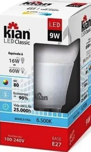 LAMPARA LED CLASSIC FRIO 9W