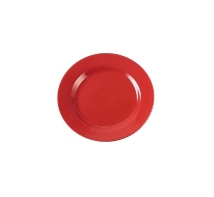 PLATO PORCELANA PLAYO ROJO