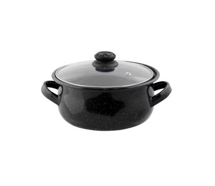 CACEROLA ESPEJADA TAPA VIDRIO N� 26