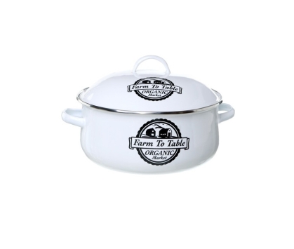 CACEROLA ENLOZADO BLANCA N� 26 CUISINE