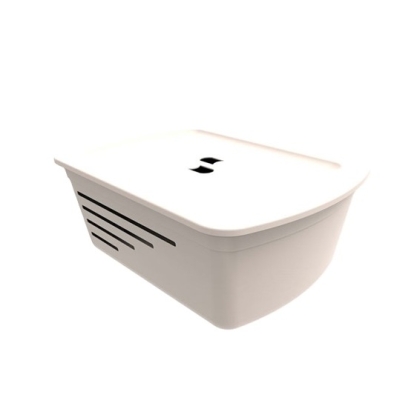 CAJA PLASTICA BLANCA TAPA 15 LT 43 X 32 X 17