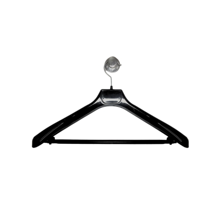 PERCHA PLASTICA ANATOMICA NEGRA