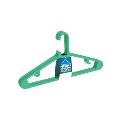 PERCHA PLASTICA AGUSTINA X 4