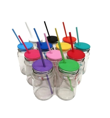 FRASCO VIDRIO DECORADO 360 CC