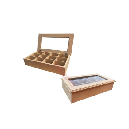 CAJA TE MADERA 12 DIVISION