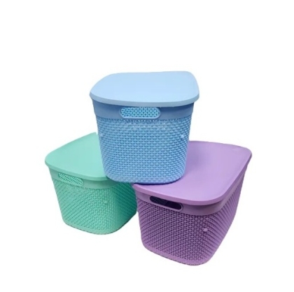 CAJA PLASTICA CALADA MEDIANO TAPA COLOR