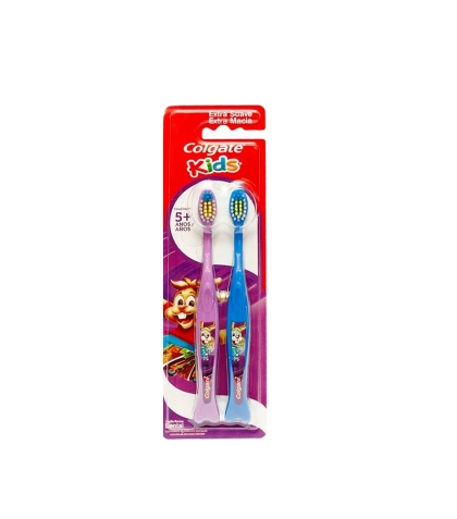 CEPILLO DENTAL COLGATE KIDS +5 2 X 1