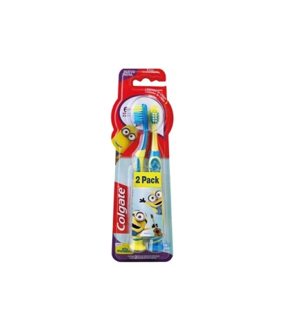 CEPILLO DENTAL COLGATE MINIONS +6 2 X 1