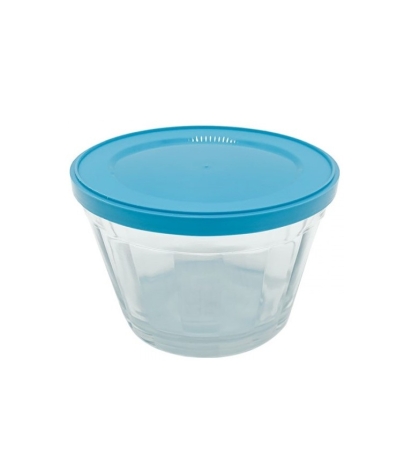 BOWL VIDRIO REDONDO TAPA 350 ML 10 CM