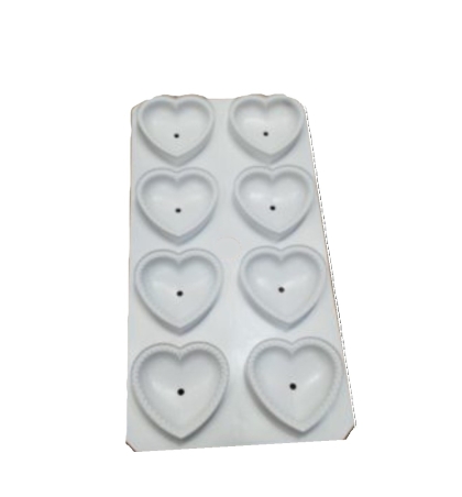 MOLDE PLASTICO RELLENO CORAZON