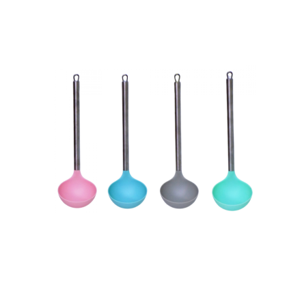 CUCHARON NYLON MANGO ACERO TK