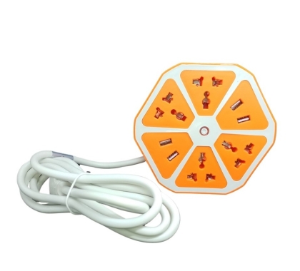 ZAPATILLA HEXAGONAL 4 TOMA + 2 USB