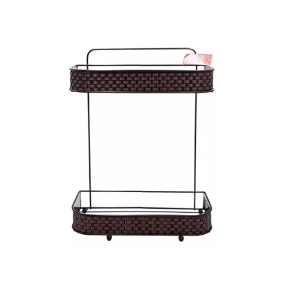 ORGANIZADOR ALAMBRE DOBLE MARRON