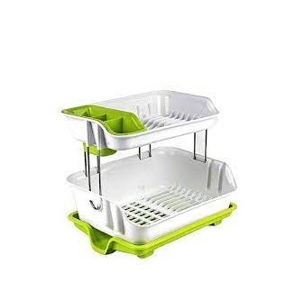 ESCURRE VAJILLA PLASTICO 2 PISOS 40X31 CM