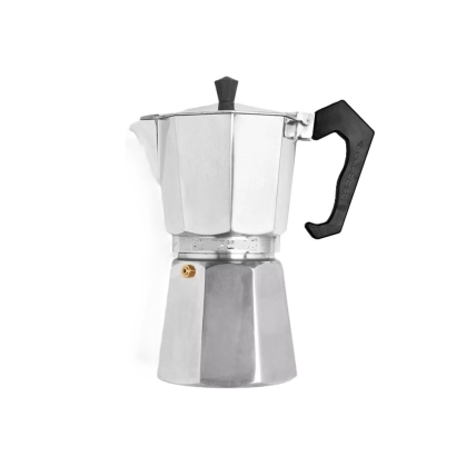 CAFETERA ALUMINIO PLATA ITALI 9 TZ