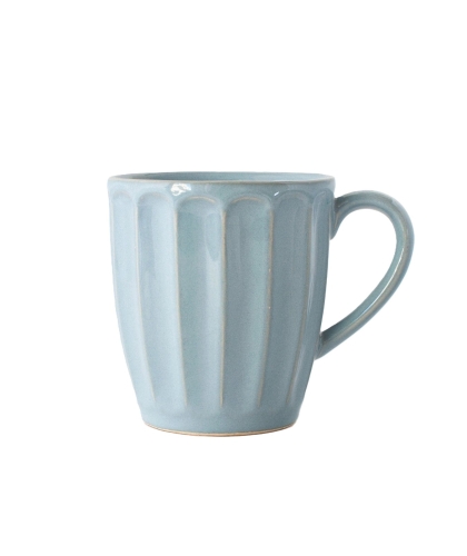 JARRO CERAMICO FACETADO CELESTE