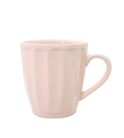 JARRO CERAMICO FACETADO ROSA