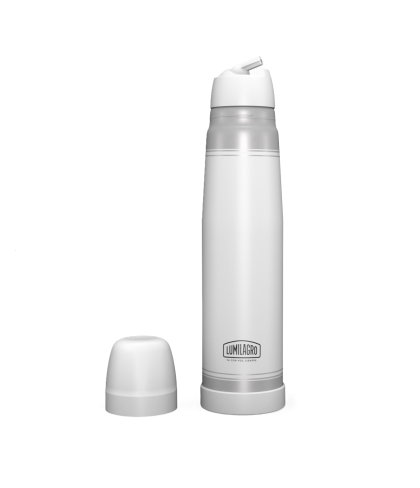 TERMO ACERO LUMILAGRO BLANCO 1 LITRO
