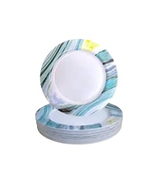 PLATO MELAMINA POSTRE RAYA 20 CM