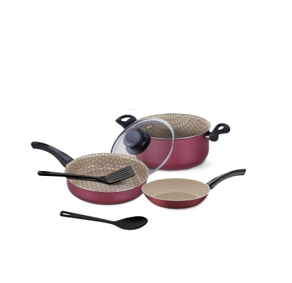 BATERIA TEFLON PARIS 6 PIEZAS