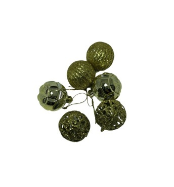 SET BOLAS NAVIDAD DISE�O 4 CM B X 6