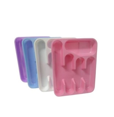 CUBIERTERA PLASTICA CRISTAL 5 DIVISIONES