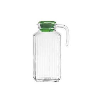 JARRA VIDRIO 1.5 LT CON TAPA COLOR