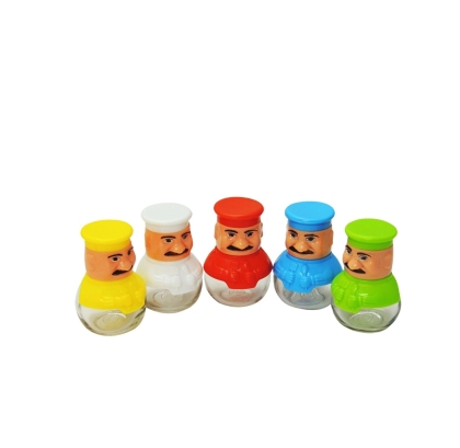 SALERO VIDRIO 8 CM TAPA COCINERO