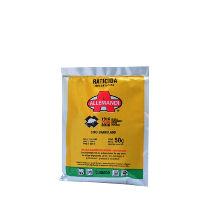RATICIDA GRANO BOLSA X 50 GR