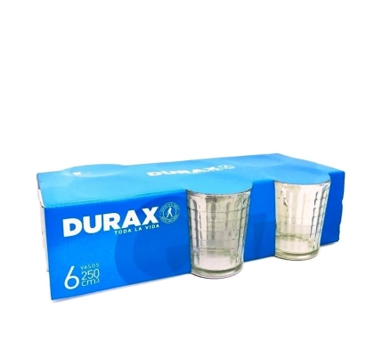 VASO VIDRIO DIAMANTE E X 6
