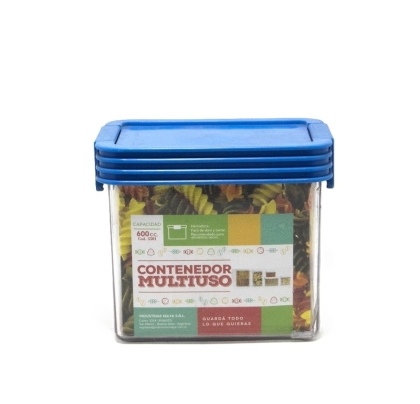 TARRO ACRILICO HERMETICO 600 CC 11X8X11