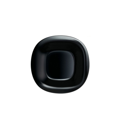 PLATO VIDRIO CARINE NEGRO PLAYO